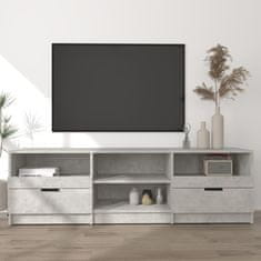 Vidaxl TV stolík betónový sivý 150x33,5x45 cm spracované drevo