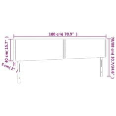 Vidaxl Čelá postele 2 ks čierne 90x5x78/88 cm umelá koža