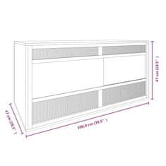 Vidaxl 170885 Terárium spracované drevo 100x47x47 cm