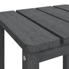 Vidaxl Záhradný stôl Adirondack antracitový 38x38x46 cm HDPE