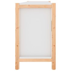 Vidaxl Komoda biela 107x38x60 cm spracované drevo