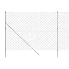 Vidaxl Drôtený plot strieborný 1,6x10 m