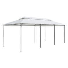 Vidaxl Altánok 600x298x270 cm, biely 180g/m²