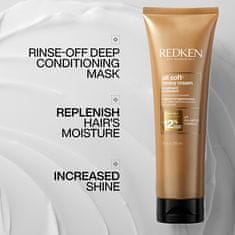 Redken Zjemňujúci maska pre suché a krehké vlasy All Soft Heavy Cream (Super Treatment) (Objem 250 ml)