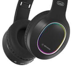 Trevi Slúchadlá , DJ 12E60 BT/BK, bezdrôtová, BT, vstavaný mikrofón, AUX-IN, USB-C