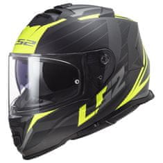 LS2 FF800 STORM II-06 NERVE prilba matná-čierna/Hi-Vis-žltá veľkosť 3XL