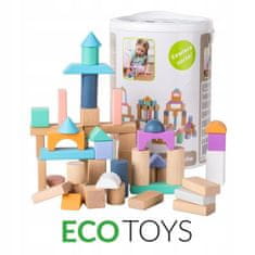 EcoToys Drevené kocky Eco Toys 100 ks