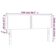 Vidaxl Čelá postele 2 ks čierne 72x5x78/88 cm umelá koža