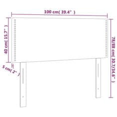 Vidaxl Čelo postele čierne 100x5x78/88 cm umelá koža