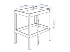 IKEA Prebaľovací pult, buk a. biela farba 72x53 cm