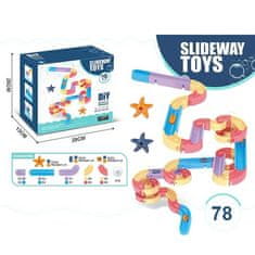 CAB Toys Slideway - Vodná šmýkačka pre deti do vane 78 dielna