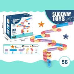 CAB Toys Slideway - Vodná šmýkačka pre deti do vane 56 dielna