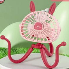 CAB Toys Mini detský ventilátor ružový