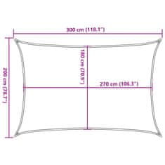 Vidaxl Tieniaca plachta 160 g/m² obdĺžniková žltá 2x3 m HDPE