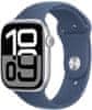 Watch Series 10 GPS 46 mm, Silver Aluminium Case, Denim Sport Band - S/M (MWWL3QC/A)