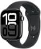 Watch Series 10 GPS 46 mm, Jet Black Aluminium Case, Black Sport Band - M/L (MWWQ3QC/A)