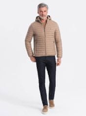 OMBRE Pánsky bomber Adresin camel S