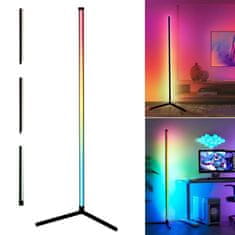 EVEON QJD-150 RGB rohová lampa 1.3m + diaľkový ovládač, čierna