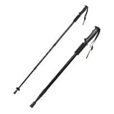 MG Nordic Walking trekingové palice 63-130 cm, čierne