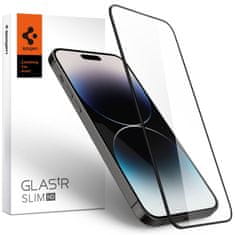 Spigen Glas.Tr Slim Full Cover ochranné sklo na iPhone 14 Pro, čierne