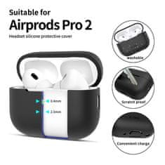 Tech-protect Silicone puzdro na Apple AirPods Pro 1 / 2, čierne