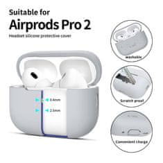 Tech-protect Silicone puzdro na Apple AirPods Pro 1 / 2, sivé