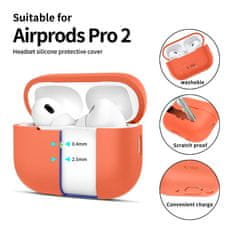 Tech-protect Silicone puzdro na Apple AirPods Pro 1 / 2, oranžové