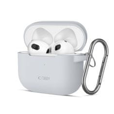 Tech-protect Silicone Hook puzdro na Apple AirPods 3, sivé