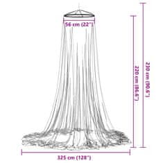 Vidaxl Moskytiéra na posteľ 220 sieťovina biela 56x56x220 cm