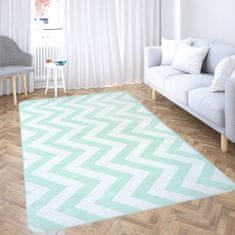 Tutumi Plyšový koberec Clover ZigZag Mint