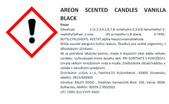 Areon Vonná sviečka - vôňa Vanilla Black, 120g