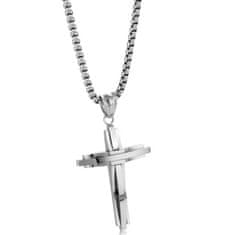 IZMAEL Náhrdelník Silver Cross-Strieborná KP34101