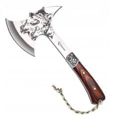 Foxter  2227 Taktická sekera Tomahawk motív vlk 32 cm