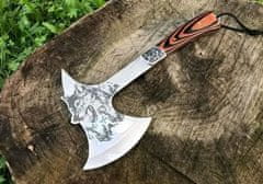 Foxter  2227 Taktická sekera Tomahawk motív vlk 32 cm