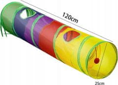 Nuxie  2575 Tunel pre mačky 120 cm viacfarebný