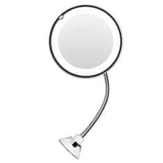 Smart Plus Flexible Gooseneck LED Makeup Mirror | 10X Magnification, Suction Cup, 360° Swivel