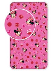 Jerry Fabrics Prestieradlo Minnie Hearts 02 90x200x25 cm