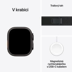 Apple Watch Ultra 2 GPS + Cellular 49mm, Black Titanium Case, Black Trail Loop - S/M (MX4U3CS/A)