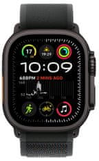 Apple Watch Ultra 2 GPS + Cellular 49mm, Black Titanium Case, Black Trail Loop - S/M (MX4U3CS/A)