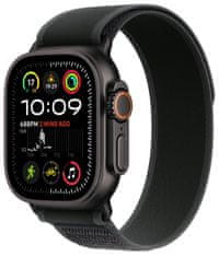 Apple Watch Ultra 2 GPS + Cellular 49 mm, Black Titanium Case, Black Trail Loop - M/L (MX4V3CS/A)