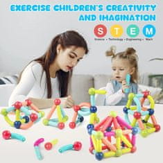 Smart Plus Magnetic Sticks Building Blocks Toy Set | Educational STEM Toy for Toddlers & Preschoolers