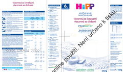 HiPP Mléčná kaše PRAEBIOTIK® vícezrnná se švestkami od 6. měsíce, 250 g