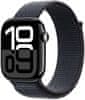 Apple Watch Series 10 GPS 42mm, Jet Black Aluminium Case, Ink Sport Loop (MWWG3QC/A)