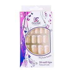 DIVINE cosmetics Umelé nechty č.4, dekorované 24 ks