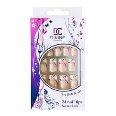 DIVINE cosmetics Umelé nechty č.6, dekorované 24 ks