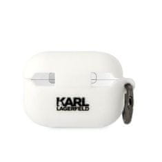 Karl Lagerfeld Obal / kryt na Apple Airpods Pro 2 biele KARL LAGERFELD