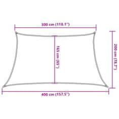 Vidaxl Tieniaca plachta 160 g/m² biela 3/4x2 m HDPE