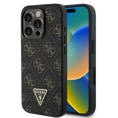 Guess Originálny zadný kryt New 4G Triangle GUHCP16LPG4GPK pre iPhone 16 Pro Max black