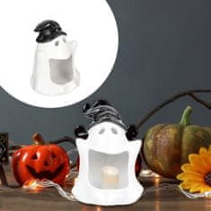 Korbi Śtíhlo svietidlo lampión Bielej Duše, podpaľovač tealight, dekorácia Halloween