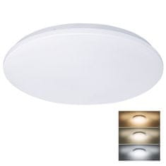 Solight LED stropné svetlo Plain, 3CCT, 36W, 2520lm, 3000K, 4000K, 6000K, okrúhle, 45cm